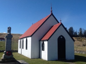 A corrugated iron church at Syre built as a mission church in 1891